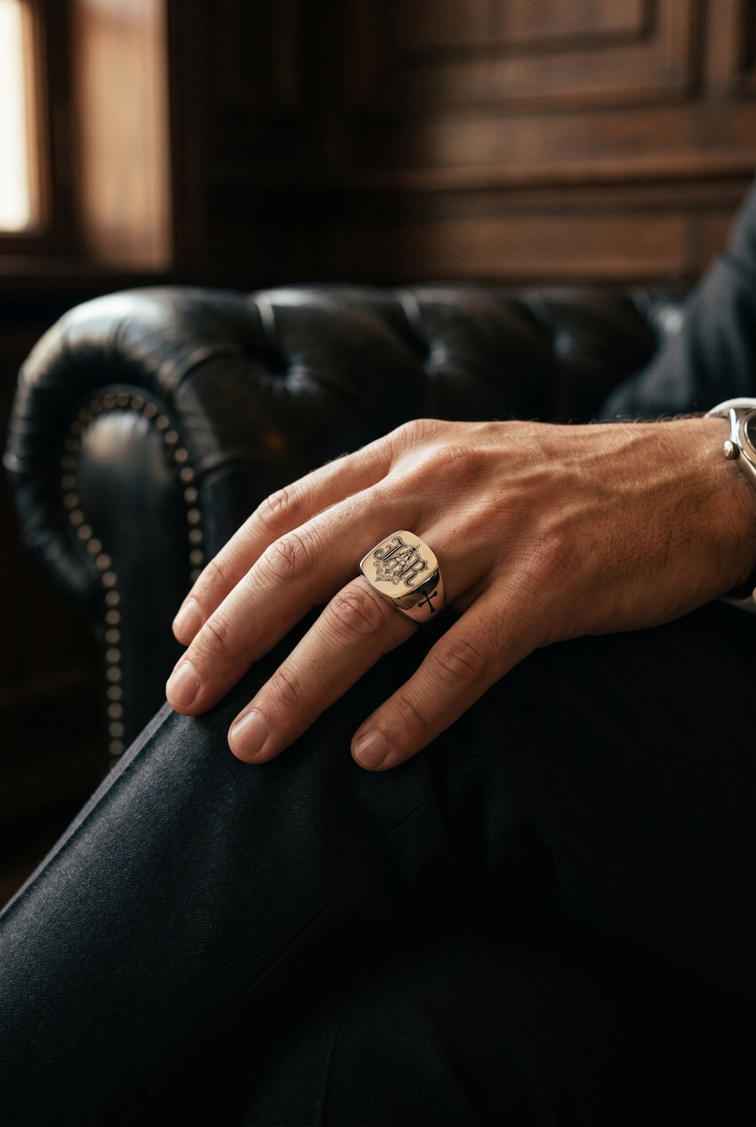 Custom Crest Signet Ring