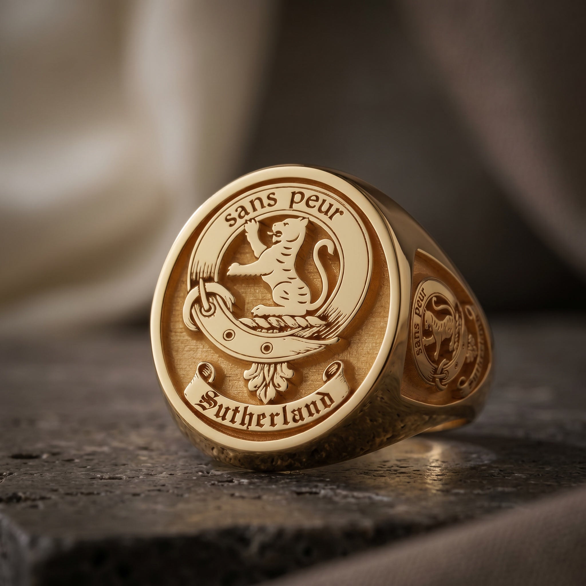 Custom Crest Signet Ring