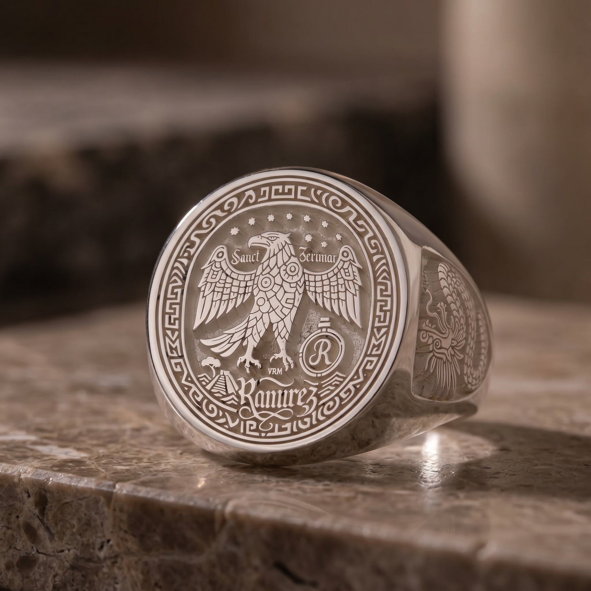 Custom Crest Signet Ring