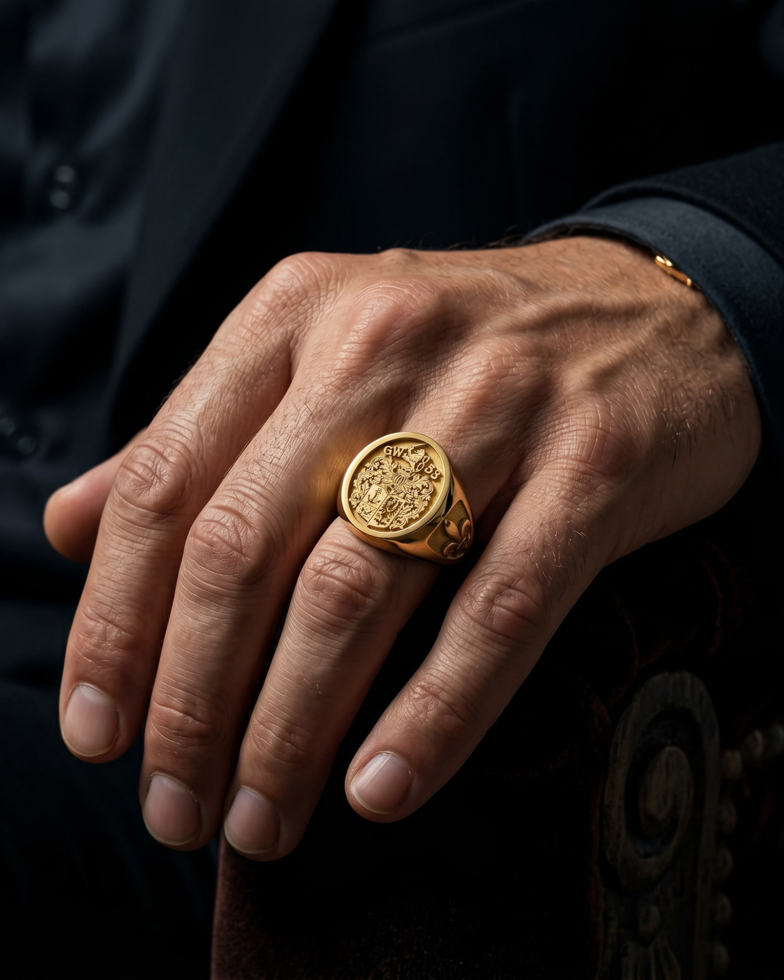 Custom Crest Signet Ring