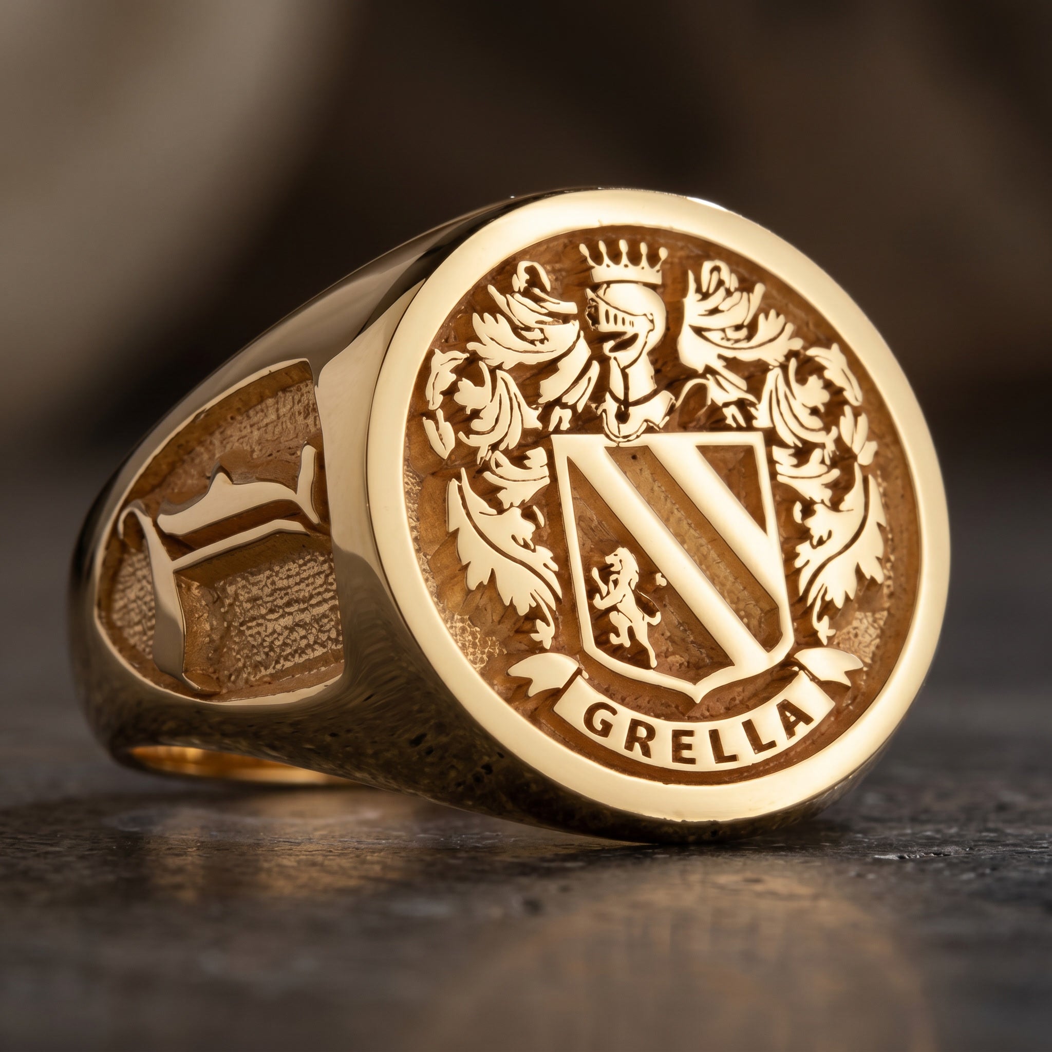 Custom Crest Signet Ring