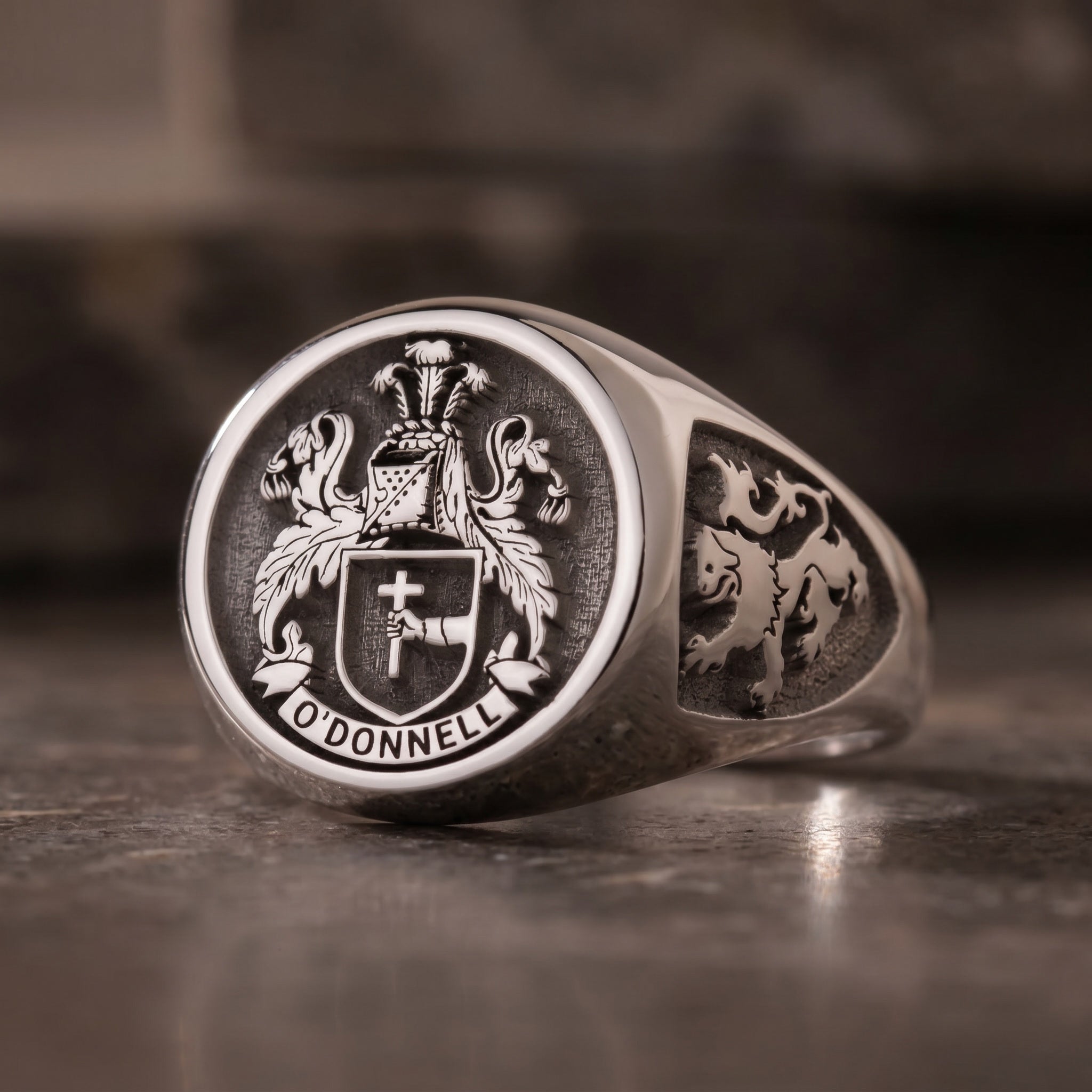 Custom Crest Signet Ring